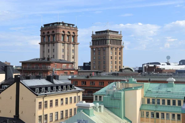 Stockholm Sveç Norrmalm Bölgesinde Şehir Mimarisi — Stok fotoğraf