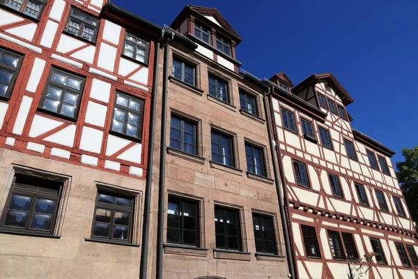 Nuremberga Alemanha Arquitetura Tradicional Casas Meia Madeira — Fotografia de Stock