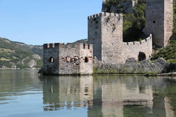 Serbia Landmark Golubac Fortress Danube River Region Branicevo — Stock Photo, Image