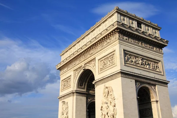 Triomfboog Parijs Frankrijk Landmark Monument — Stockfoto