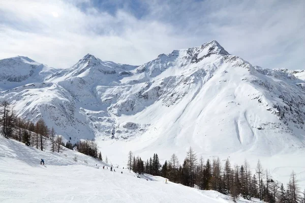 Ośrodek Narciarski Sportgastein Austrii Śnieg Alpach Zakres Hohe Tauern Zimą — Zdjęcie stockowe