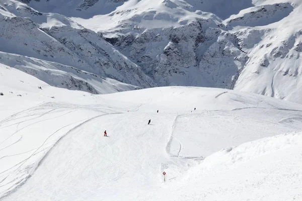 Skigebied Oostenrijk Sneeuw Alpen Bereik Van Hohe Tauern Winter Sportgastein — Stockfoto