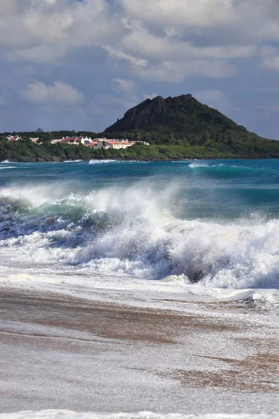 Kenting Beach Tajvanon Táj Kenting Nemzeti Park November Nagy Surf — Stock Fotó