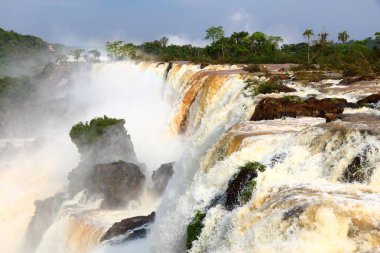 Iguazu Falls manzara - doğa harikası Arjantin.