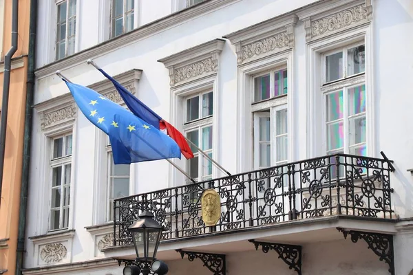 Cracovia Città Polonia Consolato Francia — Foto Stock