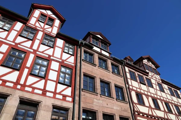 Nuremberga Alemanha Arquitetura Tradicional Casas Meia Madeira — Fotografia de Stock