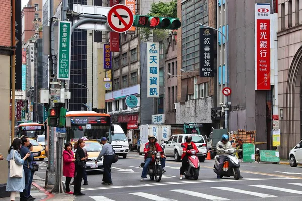 Taipei Taiwan Dezember 2018 Rollerfahrer Taipeh Taiwan Taipeh Ist Die — Stockfoto