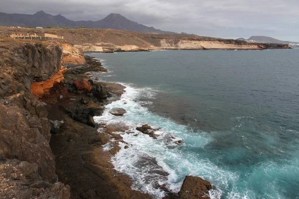 特内里费岛景观 海岸的哥斯达黎加克鲁斯 加那利群岛自然 — 图库照片