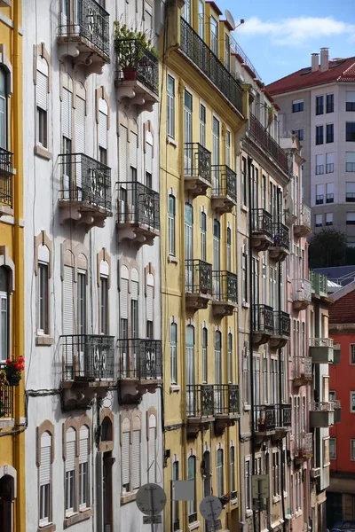 Lisbon Cityscape Portugal Residential Street Architecture Estefania District — Stock Photo, Image