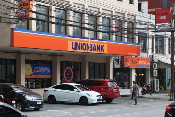 Μανίλα Φιλιππίνες Δεκεμβρίου 2017 Υποκατάστημα Τράπεζας Ένωσης Στη Μανίλα Φιλιππίνες — Φωτογραφία Αρχείου