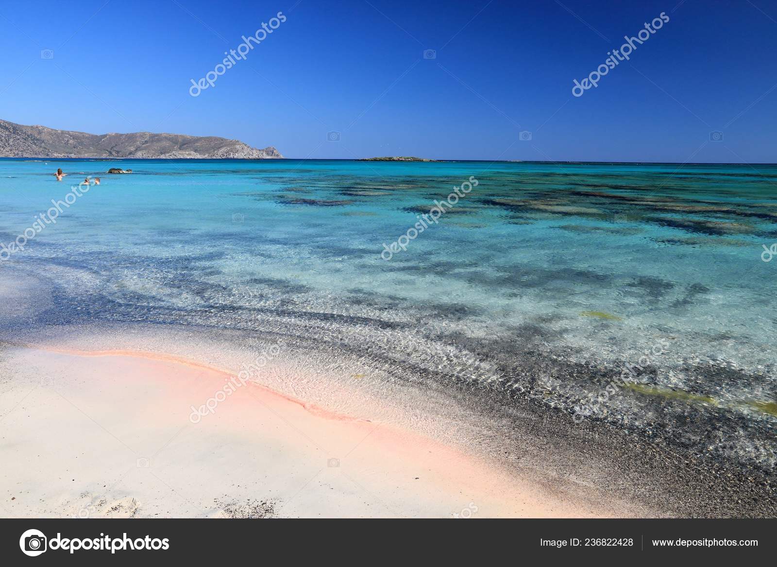 Paesaggio Della Spiaggia Dell Isola Creta Grecia Spiaggia