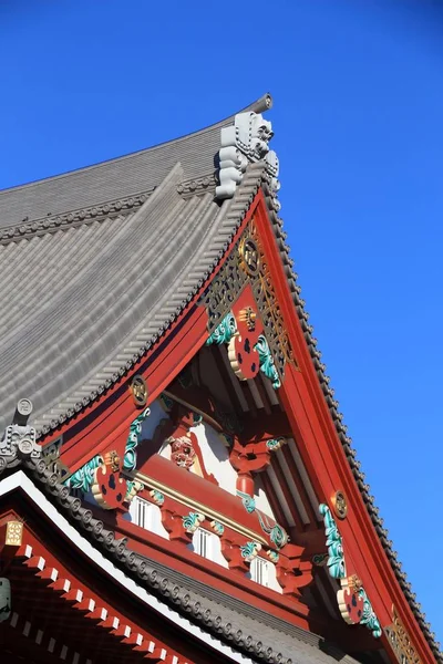 Sensoji Temple Landmark Tokyo Asakusa District Wooden Architecture — Stock Photo, Image