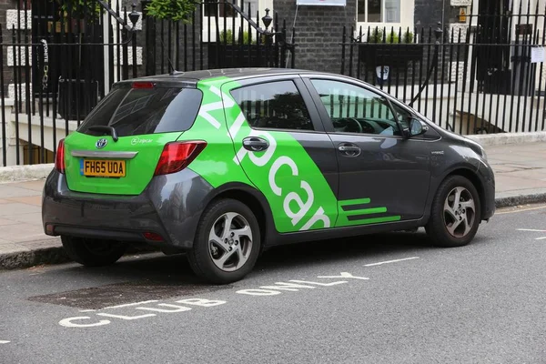 Londres Reino Unido Julho 2016 Veículo Zipcar Londres Reino Unido — Fotografia de Stock