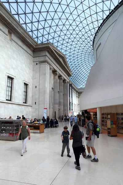 London July 2016 People Visit British Museum Great Court London — Stock Photo, Image