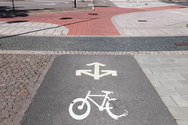 Caminho Bicicleta Gotemburgo Suécia Infra Estrutura Transporte Ciclismo — Fotografia de Stock