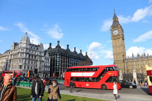 Londres Reino Unido Abril 2016 Pessoas Visitam Big Ben Londres — Fotografia de Stock