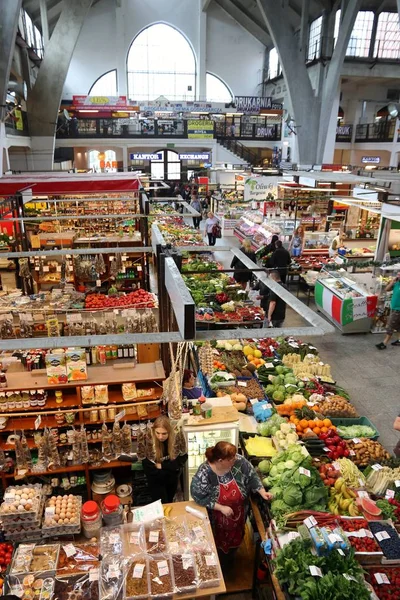 Wroclaw Polónia Maio 2018 Compradores Visitam Wroclaw Market Hall Hala — Fotografia de Stock