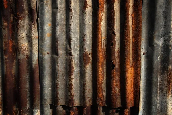 Rezavý Pozadí Textury Pozinkovaný Ocelový Plech Výstřední Kov — Stock fotografie