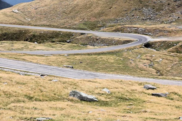 Carretera Transfagarasan Carretera Montaña Las Montañas Fagaras Rumania —  Fotos de Stock