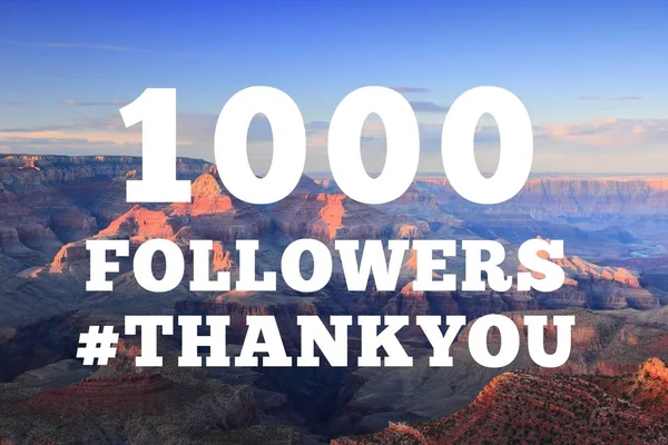 1000 followers sign - social media milestone banner. Online community thank you note. 1k likes.