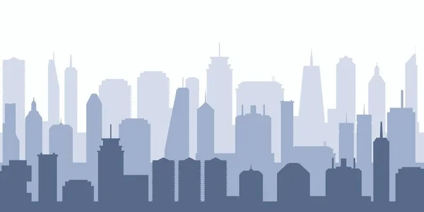 Vektor Panoráma Moderní Město Ilustrace Mrakodrap Panorama — Stockový vektor