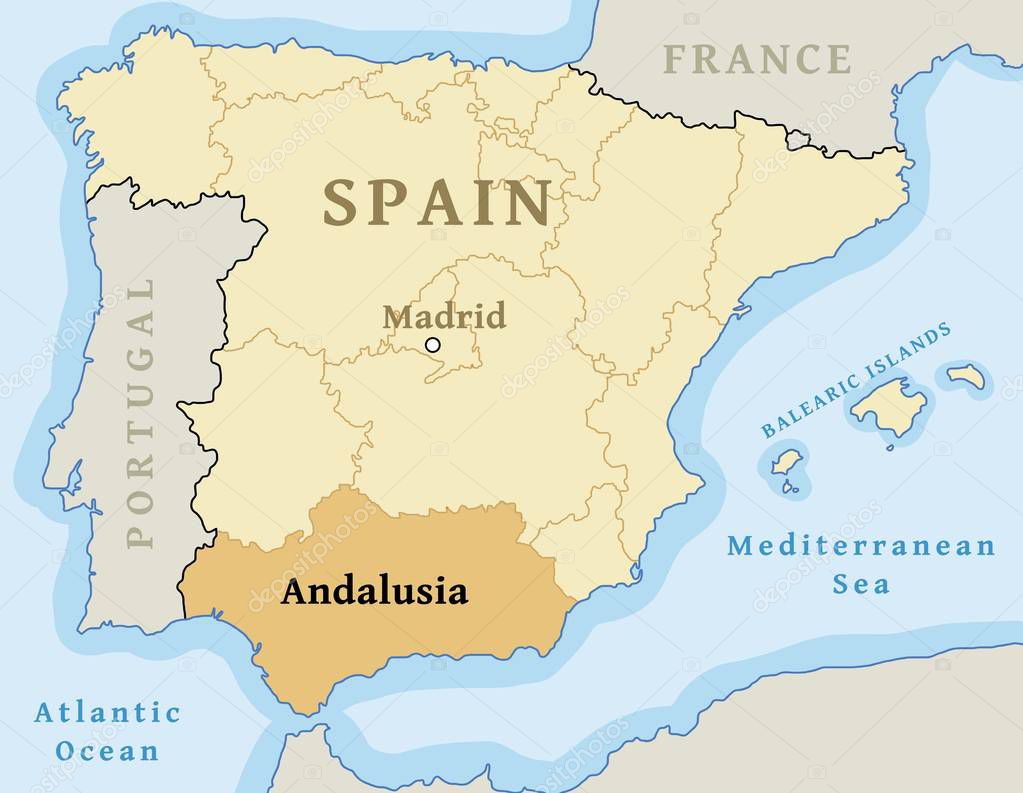 Ilustración de Mapa De Comunidades Autónomas De España y más Vectores  Libres de Derechos de España - España, Mapa, Comunidad - iStock