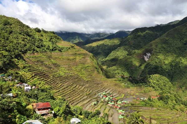 Terrazas Arroz Filipinas Cultivo Arroz Aldea Batad Área Banaue —  Fotos de Stock