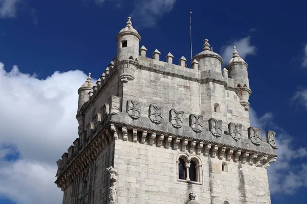 Torre Belem Lizbon Portekiz Tagus Nehri Ndeki Tahkimat — Stok fotoğraf