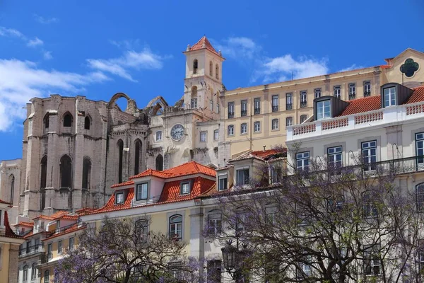 Portekiz Lizbon Şehir Rossio Meydanı Manzarası — Stok fotoğraf