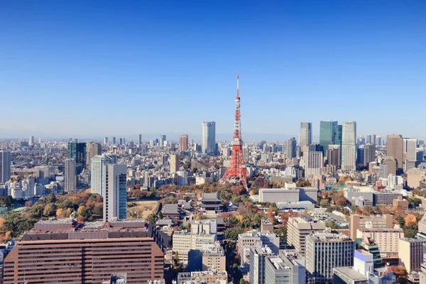 Tokyo Stadtbild Moderne Luftaufnahme Mit Ropongi Und Minato Stationen — Stockfoto