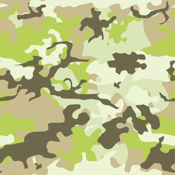Armia Camo Wektor Bezszwowe Kamuflaż Tekstury Styl Mody Militarnej — Wektor stockowy