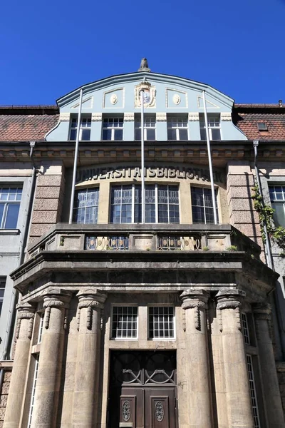 Erlangen Cidade Alemanha Região Franconia Média Biblioteca Universitária Universidade Friedrich — Fotografia de Stock