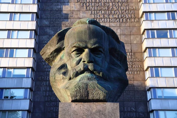 Chemnitz Mai 2018 Karl Marx Denkmal Chemnitz Deutschland Das Denkmal — Stockfoto