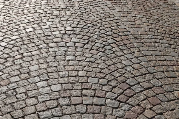 Fondo Pavimentación Piedra Patrón Adoquines Granito Estocolmo Suecia — Foto de Stock