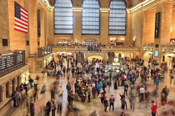 New York Usa Juni 2013 Mensen Haasten Zich Grand Central — Stockfoto