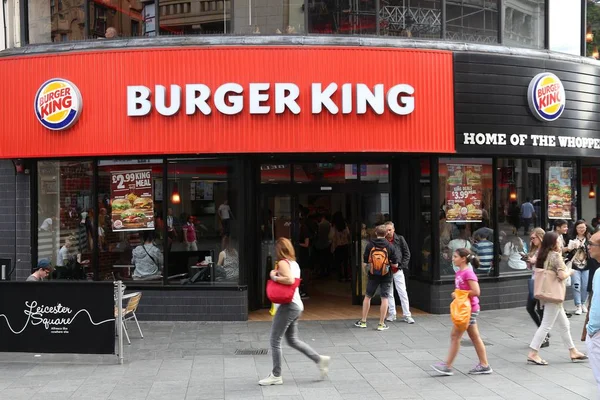 Burger King Wielka Brytania — Zdjęcie stockowe