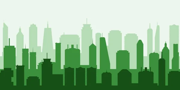 Vector groene stad — Stockvector