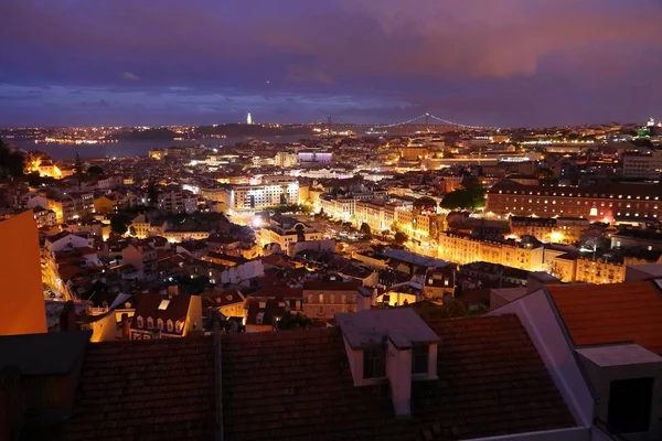 Noite de lisboa — Fotografia de Stock