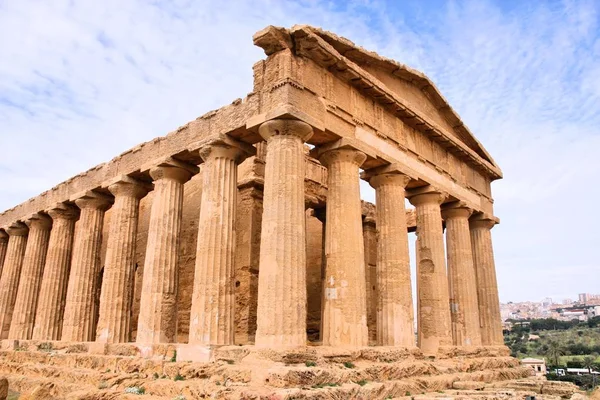 Zřícenina chrámu Agrigento — Stock fotografie
