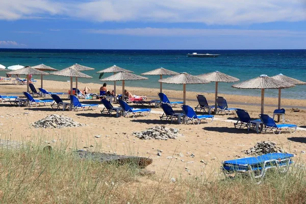 Spiaggia di vacanza greca — Foto Stock