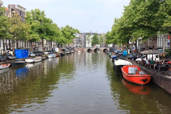 Keizersgracht kanaal, Amsterdam — Stockfoto