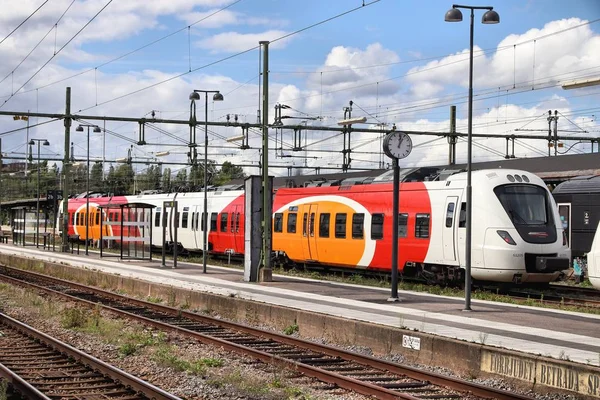 Zug in Schweden — Stockfoto