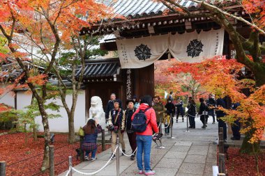 Kyoto'daki turistler