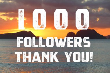 1000 takipçileri işareti