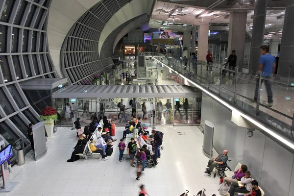 Suvarnabhumi Aeropuerto en Bangkok — Foto de Stock