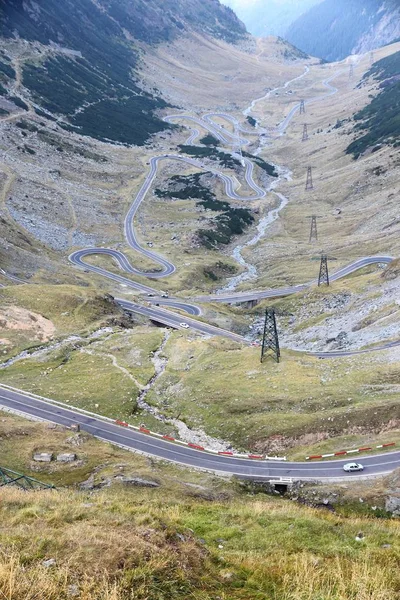 Roménia estrada de montanha — Fotografia de Stock