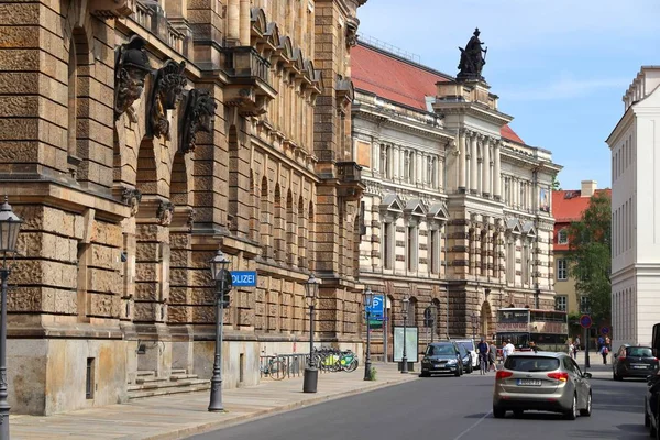 Dresden rua — Fotografia de Stock