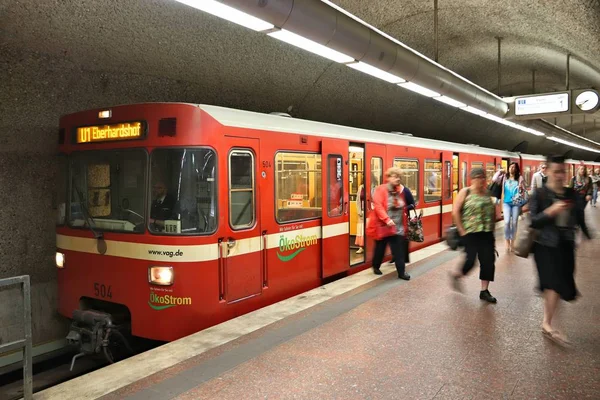 De U-Bahn van Neurenberg — Stockfoto