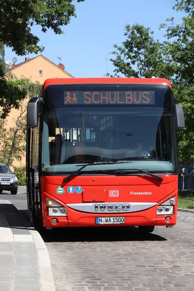 Deutscher Schulbus — Stockfoto