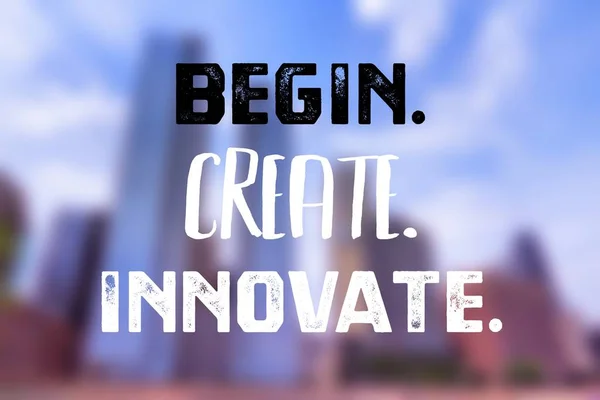 Empezar a crear innovar — Foto de Stock